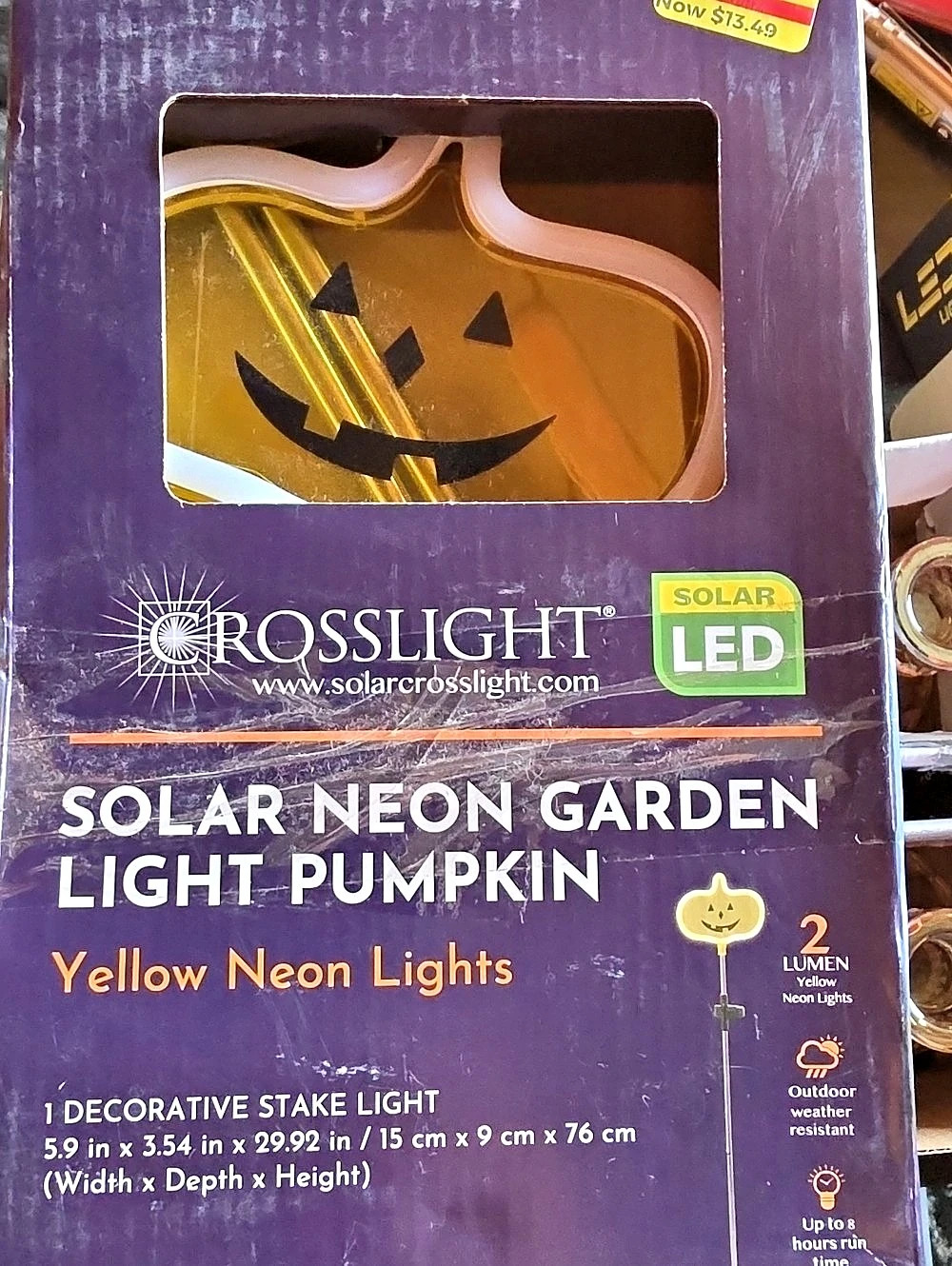 Crosslight Solar Neon Garden Light Pumpkin / Ghost